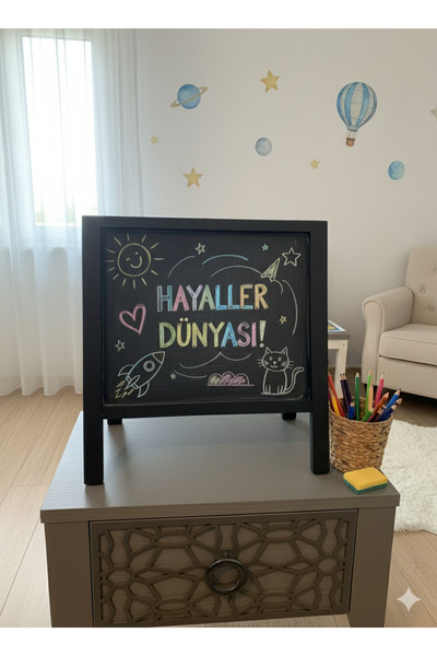 VEO STORE لوحة كتابة متعددة الوظائف للأطفال، لوحة قائمة، مفكرة قائمة على الحائط