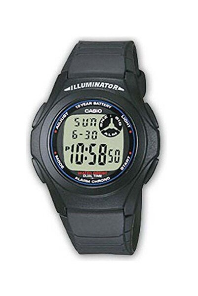Casio Men's Water Resistant Digital Watch F-200W-2A - 40 mm - Black