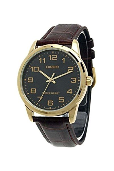 Casio Men's Water Resistant Analog Watch MTP-V001GL-1BUDF (CN) - 38 mm - Brown