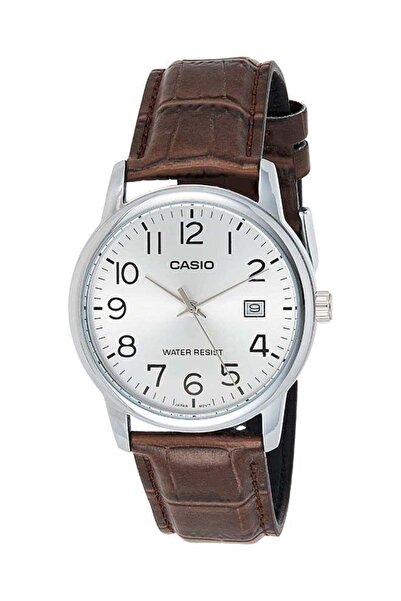 Casio Men's Leather Analog Wrist Watch MTP-V002L-7B2UDF