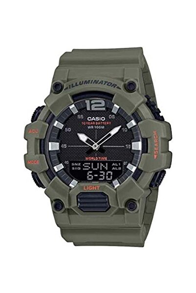 Casio Men's Resin Analog & Digital Watch HDC-700-3A2VDF - 49 mm - Green