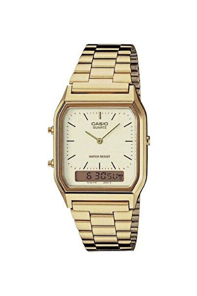 Casio Men's Water Resistant Stainless Steel Analog Wrist Watch AQ-230GA-9D - ...