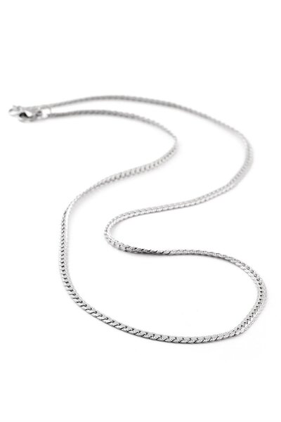 3Ecoswear قلادة رجالية من الفولاذ (60 سم)