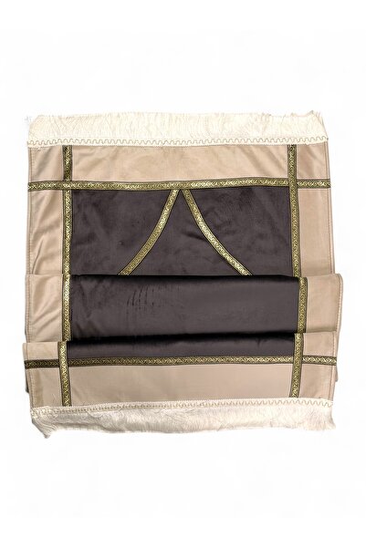 Öz Kadife Luxury Velvet-Lined Prayer Rug – Stylish, Soft Textured, and Premium Design Perfect for Gifting