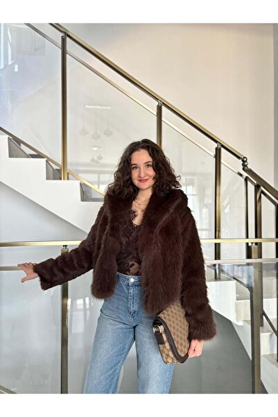 Sude Kızanlıklı Shawl Collar Tina Fur (It Is a Narrow Fit, You Must Order One Size Up!)