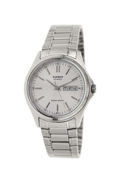 Casio Luxury Watch with Hands Model MTP-1239D-7A - 39 mm - Silver for Men