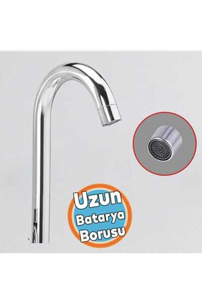 ASIR ARMATÜR Mutfak&Banyo Eviye Batarya Kuğu Borusu Uzun Baston 27 cm