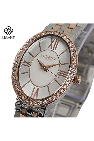 LIGANT Liqnat Women's Stainless Steel Watch - Silver & Rose Gold