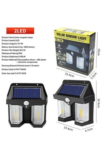 OEM Solar Floodlight with Two Bulbs Motion Sensor CL-228