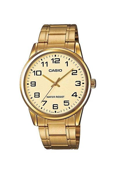 Casio Men's Water Resistant Analog Watch Mtp-V001G-9B - 38 mm - Gold
