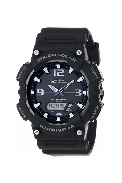 Casio ساعة يد رجالية من الراتنج التناظرية والرقمية AQ-S810W-1AVDF - 52 مم - أسود