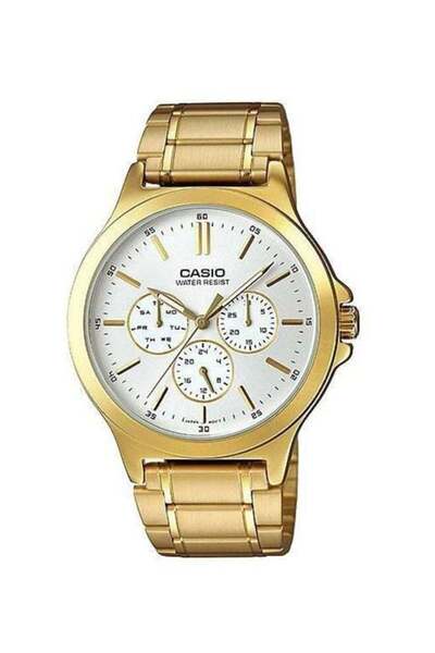 Casio Men's Formal Analog Watch MTP-V300G-7AUDF - 47 mm - Gold