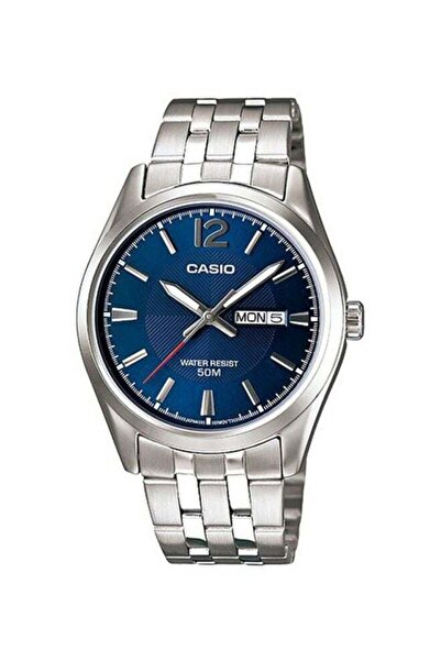 Casio ساعة رجالية مقاومة للماء من الفولاذ المقاوم للصدأ، طراز MTP-1335D-2AVDF