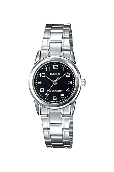 Casio Women's Water Resistant Analog Watch LTP-V001D-1BUDF - 25 mm - Silver