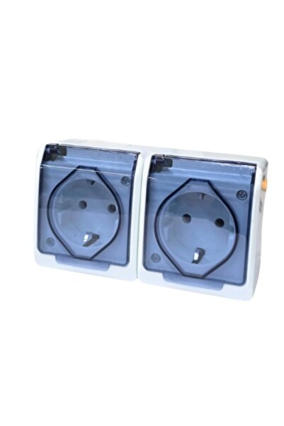 OEM Double wall socket with cover 4443 16A 250V