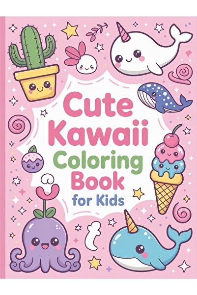 Jüpiter Çocuk Yayınları Kawaii Boyama Kitabı | Sevimli Çocuk Boyama Kitabı | ...