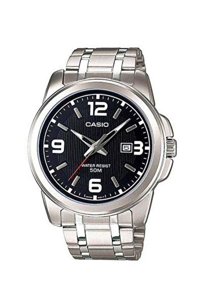 Casio Men's Stainless Steel Analog Wrist Watch MTP-1314D-1AVDF - 50 mm - Silver