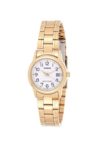 Casio Women's Water Resistant Analog Watch LTP-V002G-7B - 25 mm - Gold