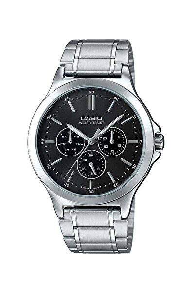 Casio Men's Stainless Steel Chronograph Watch MTP-V300D-1AUDF - 40 mm - Silver