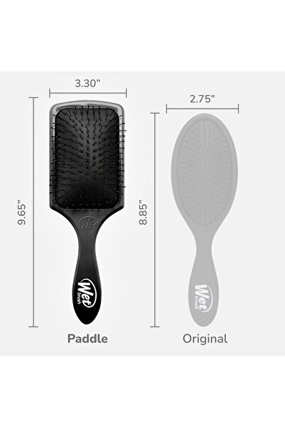 Wet Brush Paddle Detangler Hair Brush - Black