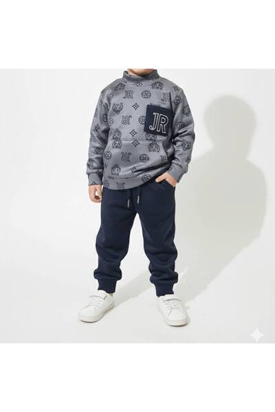 alqarat Boys' tracksuit with monogram print