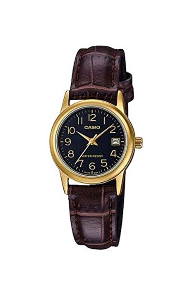 Casio Women's Leather Analog Wrist Watch LTP-V002GL-1BUDF
