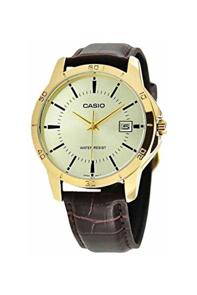 Casio Men's Analog Watch MTP-V004GL-9AUDF - 42 mm - Brown