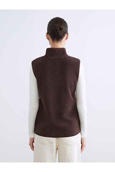 LC Waikiki Lcwaikiki Basic Mock Neck Women's Fleece Vest