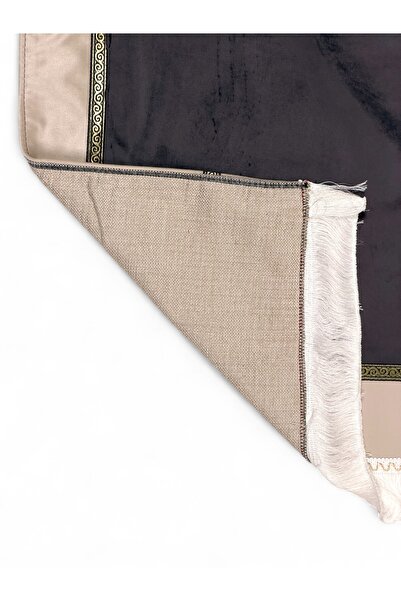 Öz Kadife Luxury Velvet-Lined Prayer Rug – Stylish, Soft Textured, and Premium Design Perfect for Gifting