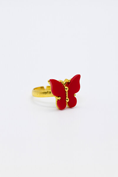 MakeWell Adjustable Children's Teen Rings with Adjustable Butterfly Design