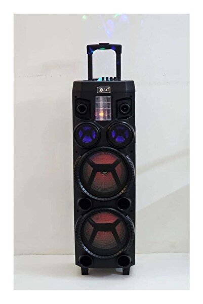 DLC Hi‑Fi Portable Trolley Speaker DLC-32289 - Bluetooth/FM/USB/TF/AUX, LED Ambient Light, Mic & R