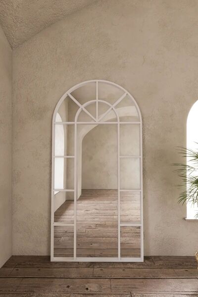 Marsah Home Καθρέφτης παραθύρου 160x80 εκ., λευκός