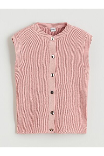 LC Waikiki Lcw Kids Crew Neck Girl's Knitwear Vest