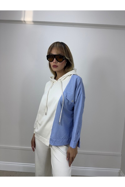 dilber fashion Stone Shirt Paneled Tracksuit Set