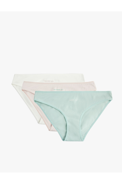 Koton Σετ εσώρουχα από βαμβακερό άνετο κομμάτι 3 τεμαχίων