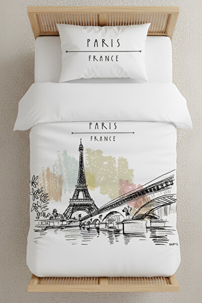 Little Hippo طقم غطاء لحاف فردي من باريس