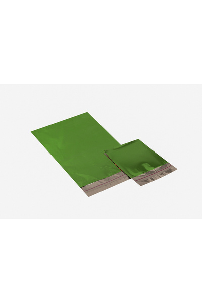 repro design 20x35 cm Yılbaşı Hediye Paketi Yeşil Metalize Kendinden Yapışkanlı – 10’lu Paket