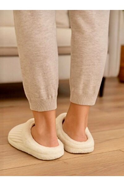 ALMİNA Γυναικείες παντόφλες εσωτερικού χώρου Λούτρινες παντόφλες μοντέλο Atom Silent Sole Plush Fluffy House Slippers Παντόφλες προίκας
