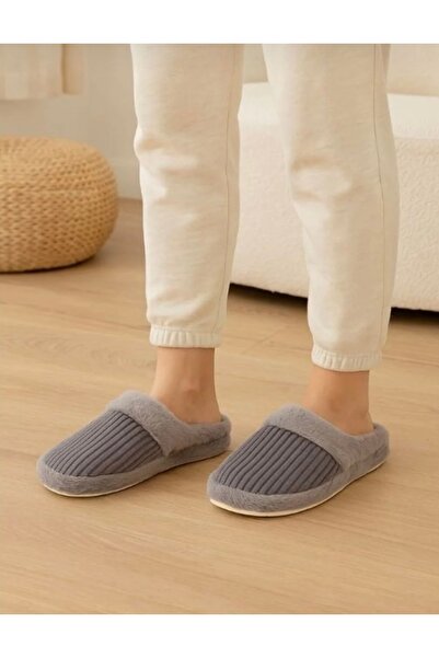 ALMİNA Γυναικείες παντόφλες εσωτερικού χώρου Λούτρινες παντόφλες μοντέλο Atom Silent Sole Plush Fluffy House Slippers Παντόφλες προίκας