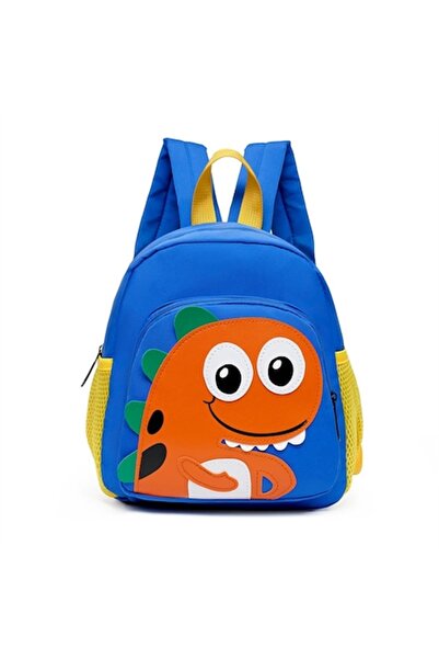 ENAGRO Ghiozdan mini pentru copii – Dinozaur 3D, albastru, pentru grădiniță