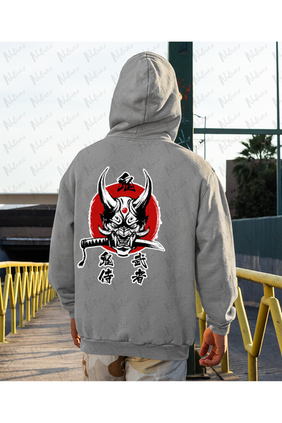 Nulivez Samurai Design Back Printed , High Quality Unisex Oversized Hoodie