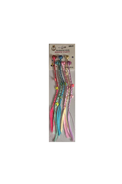 Mirific Party Set de 6 extensii de păr colorate