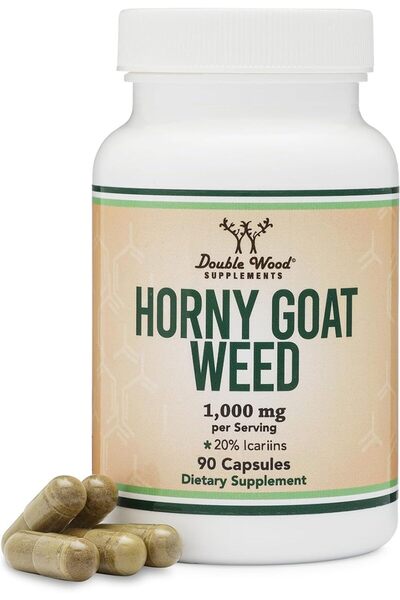 DOUBLE WOOD Horny Goat Weed Men Women Max Strength Epimedium Male Enhancing 1...