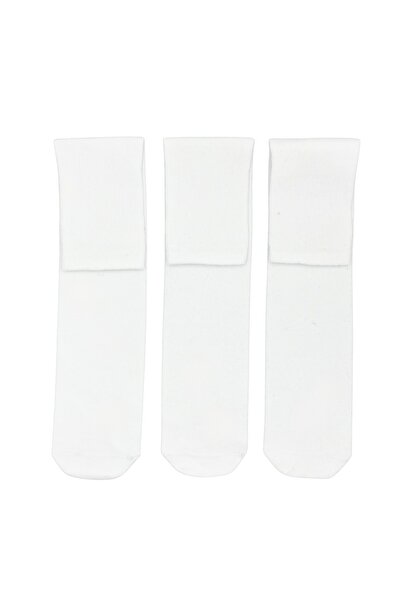 FENRA STUDIO 3-ПАКЕТ МЕКИ ПАМУЧНИ БЕЛИ ПЛОСКИ УДОБНИ ТУБУЛНИ СПОРТНИ ЧОРАПИ