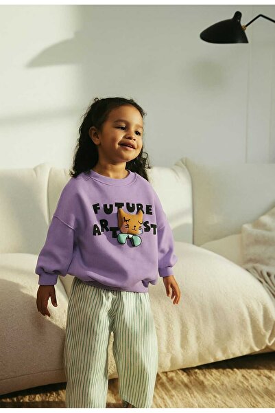 RONYPONY Girl's Casual Set - Trend Print 2-Piece Set