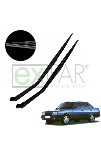 EXPAR OTO TOFAŞ DOĞAN ÖN CAM SİLECEK KOLLU SÜPÜRGE TAKIMI 1988-2001 KOMPLE OEM TİP METAL GÖVDE
