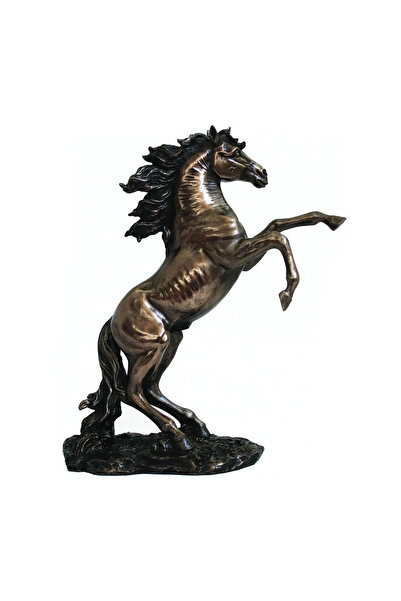 İTALFAMA Bronze Rampaging Stallion Decoration H32