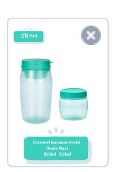 Tupperware kavanoz 825 ve