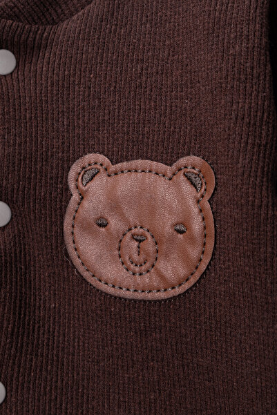 DIMPLE BABY Cotton Stretch Fabric Front Snap Fastener 4-Season Baby Set