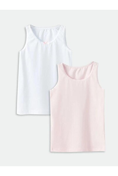 LC Waikiki Crew Neck Basic Girls' Tank Top 2-Piece Set (W3)